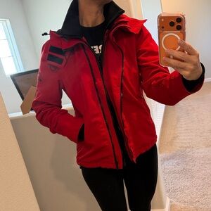 Superdry Women's Vibrant Red Ski Jacket